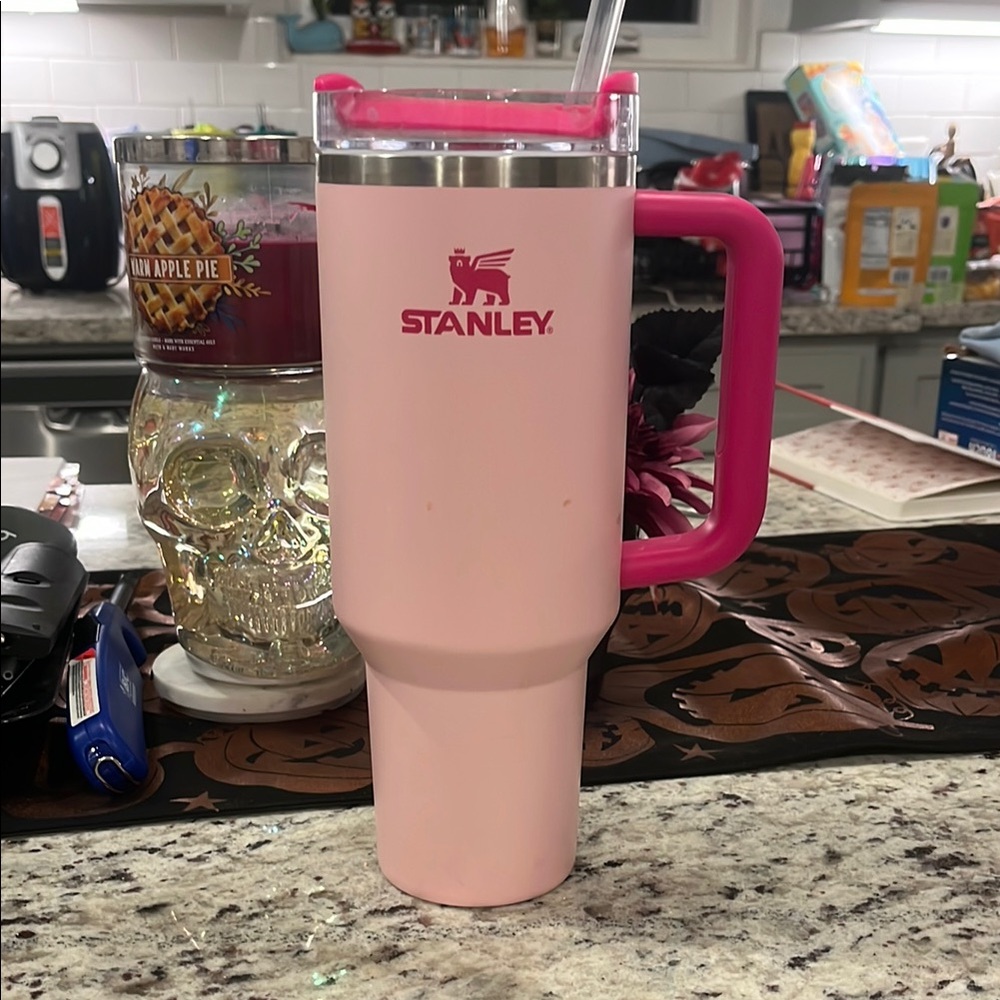 Stanley Pink Travel Mug with Handle